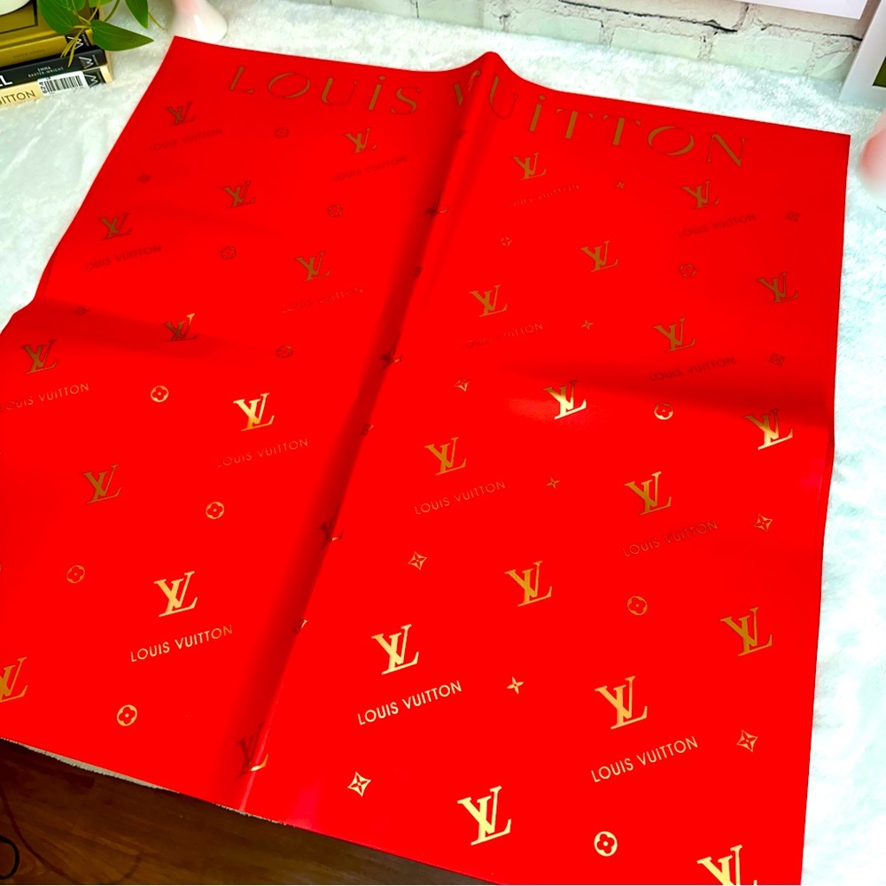 Louis Vuitton thick tissue paper thin plastic style very durable!!